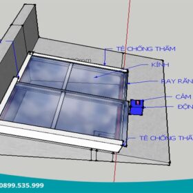 Cách tính độ dốc mái kính cường lực