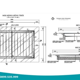 thông số và kích thước mái kính